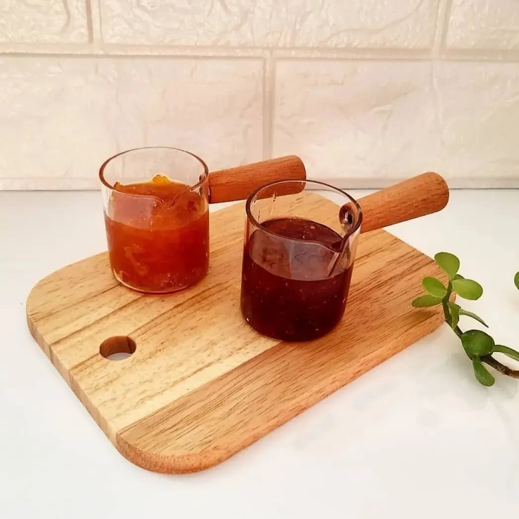 سس خوری پیرکس دسته چوبی برند مایا — تصویر ۵
