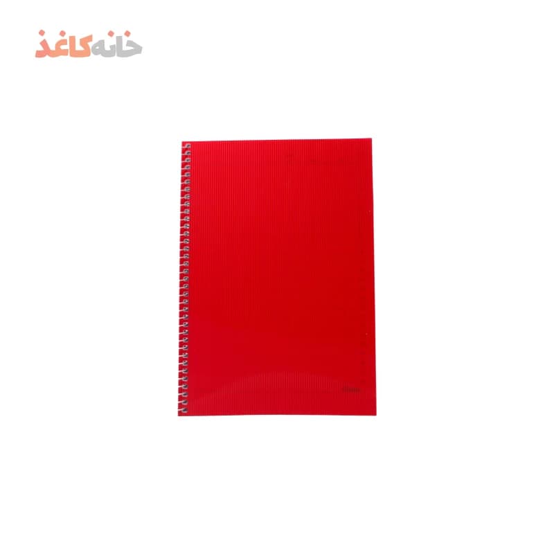 دفتر80برگ فنری طلقی قرمز ریحان — تصویر ۲