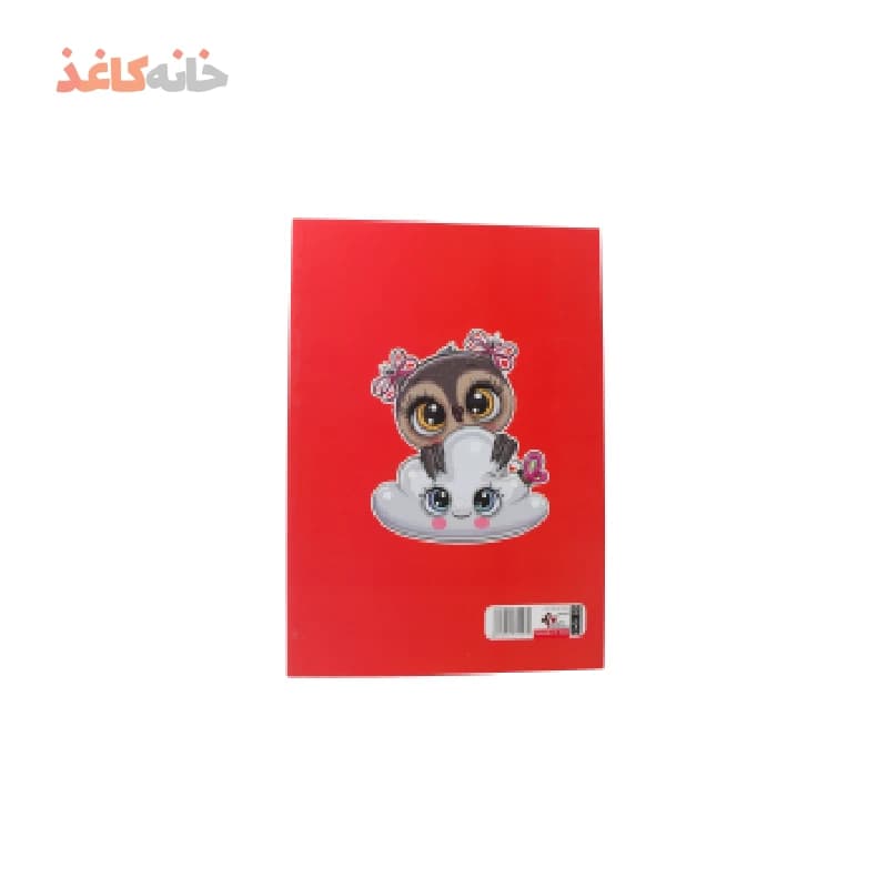 دفتر100برگ ته چسب شفیعی طرح جغد قرمز — تصویر ۲