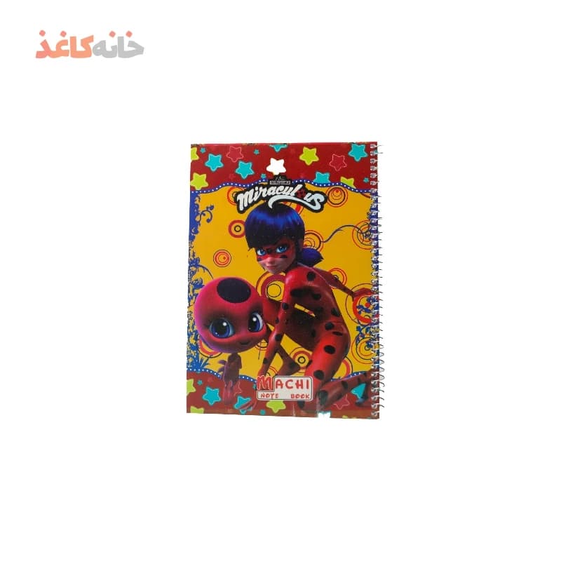 دفتر50برگ فنری طلقی طرح دختر کفشدوزکی