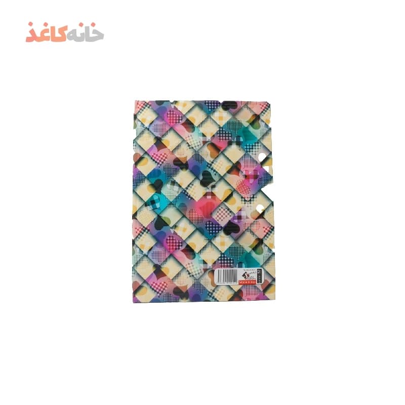 دفتر100برگ ته دوخت شفیعی طرح قلب — تصویر ۲