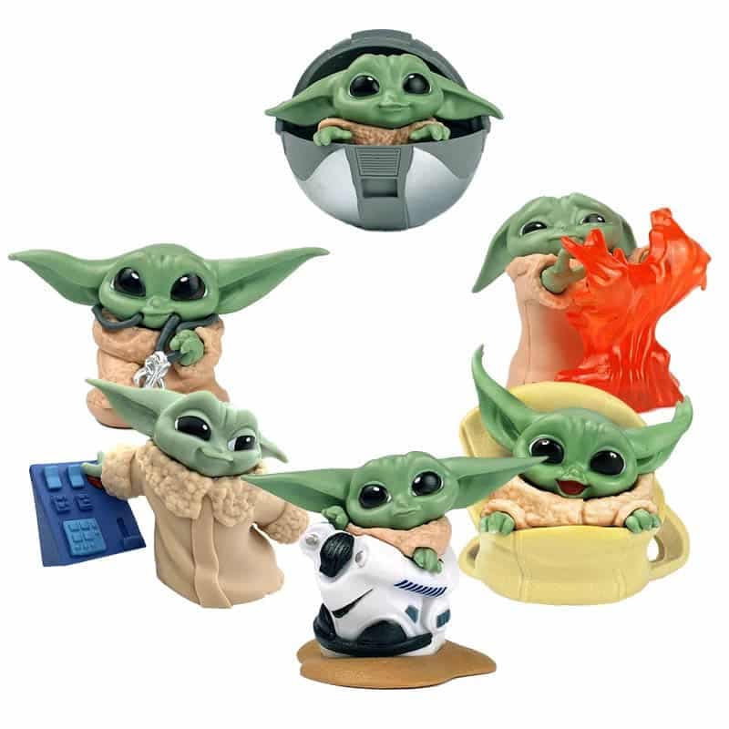 ست مینی فیگور 6 عددی بیبی یودا Baby Yoda