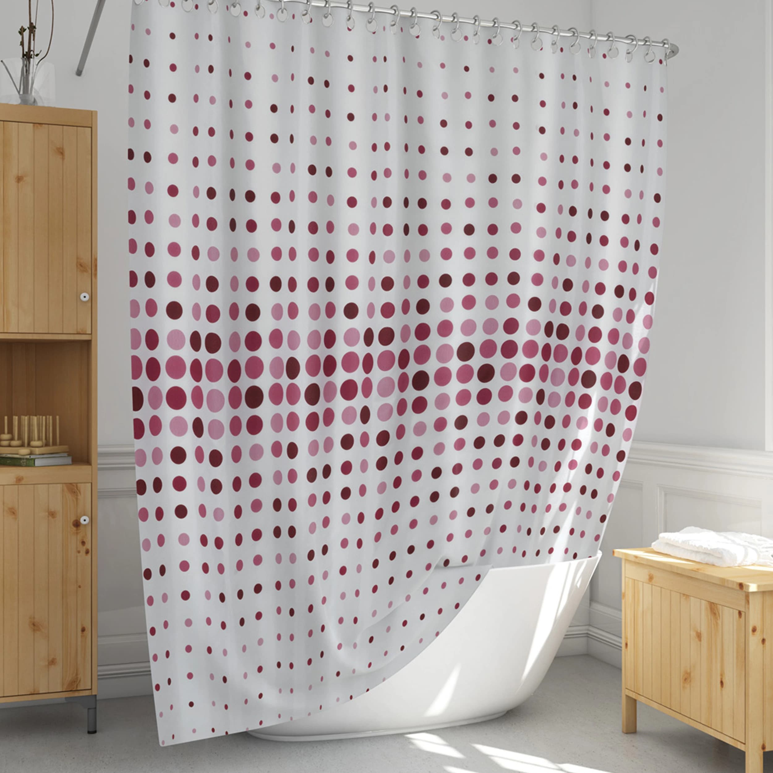 پرده حمام دلفین مدل EV-4961 v2 سایز 180×200سانتی متر — تصویر ۶