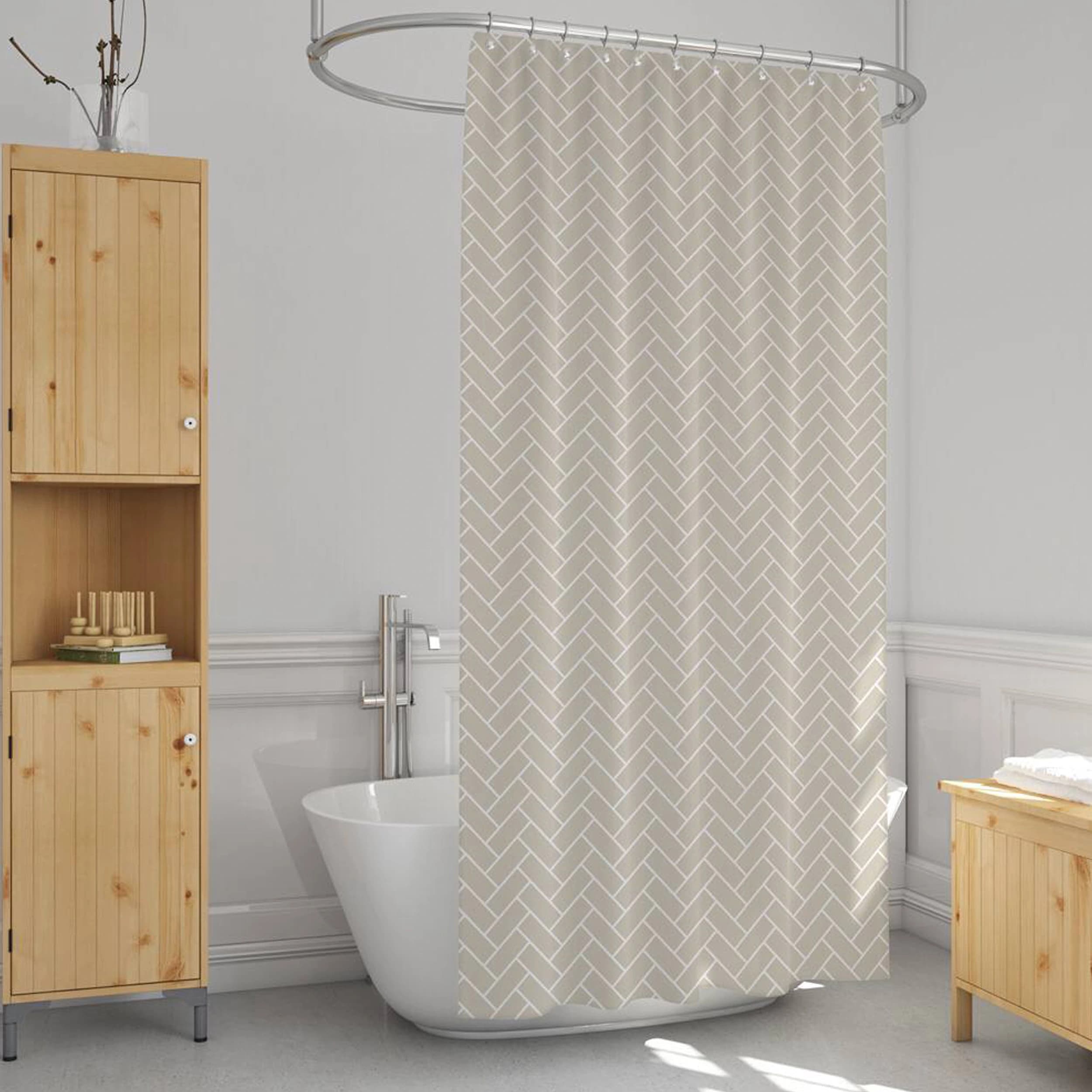 پرده حمام دلفین مدل EV-1620 سایز 180×200سانتی متر