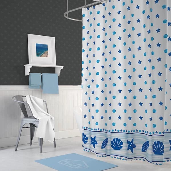 پرده حمام کد Ev-4910 سایز 200×180 سانتی متر