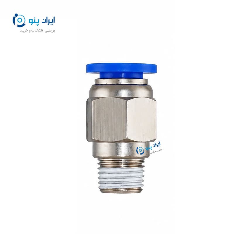 اتصال مستقیم شیلنگ 8 میلی‌متر به رزوه 3/8 اینچ LMC ال ام سی