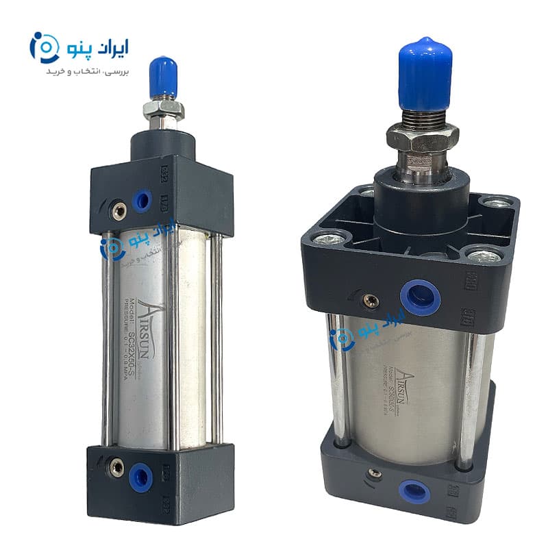 جک چهارمیل پنوماتیک SC قطر ۶۳ کورس ۱۰۰۰ ایرسان Airsun