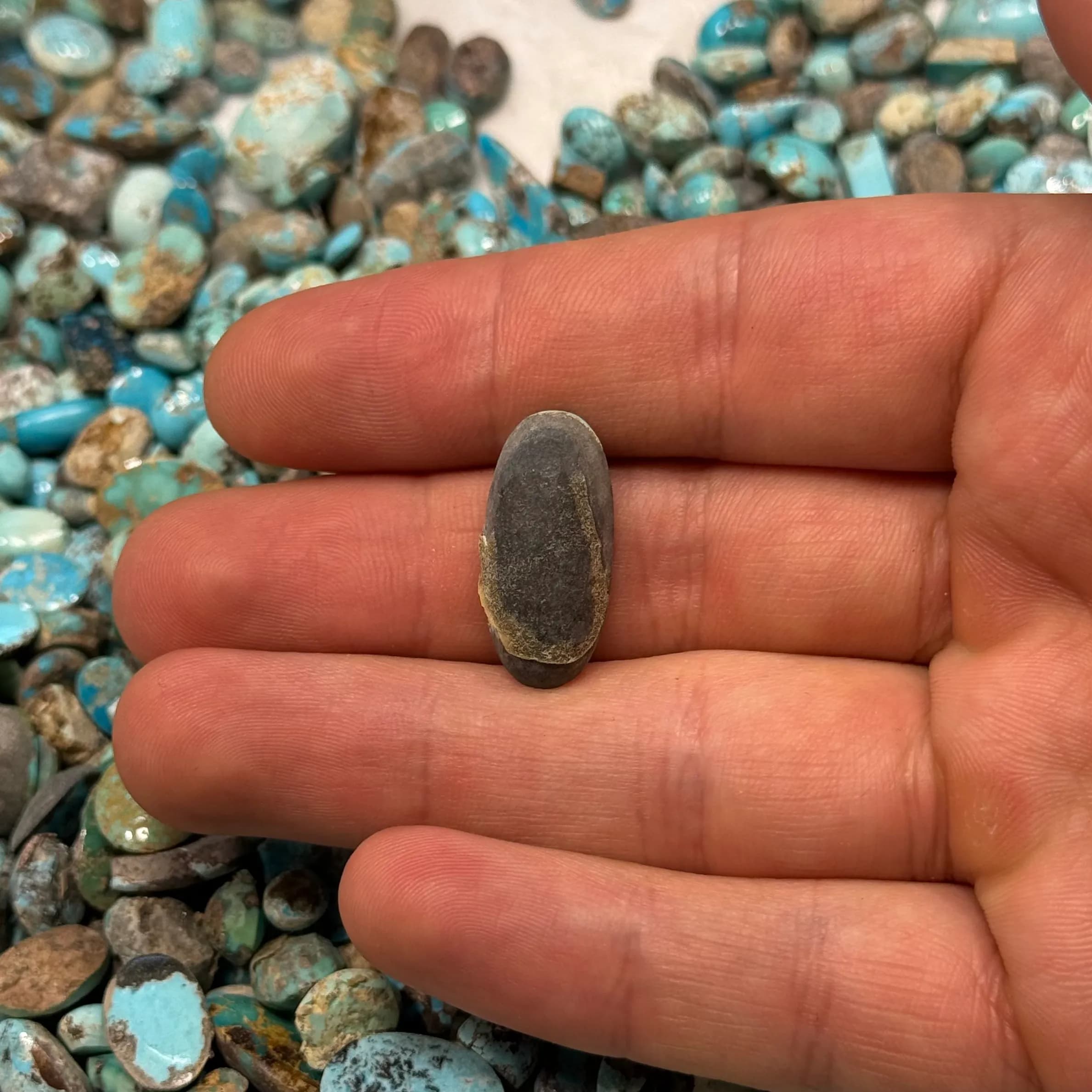 فیروزه اصل نیشابور بیضی(کد130) — تصویر ۲