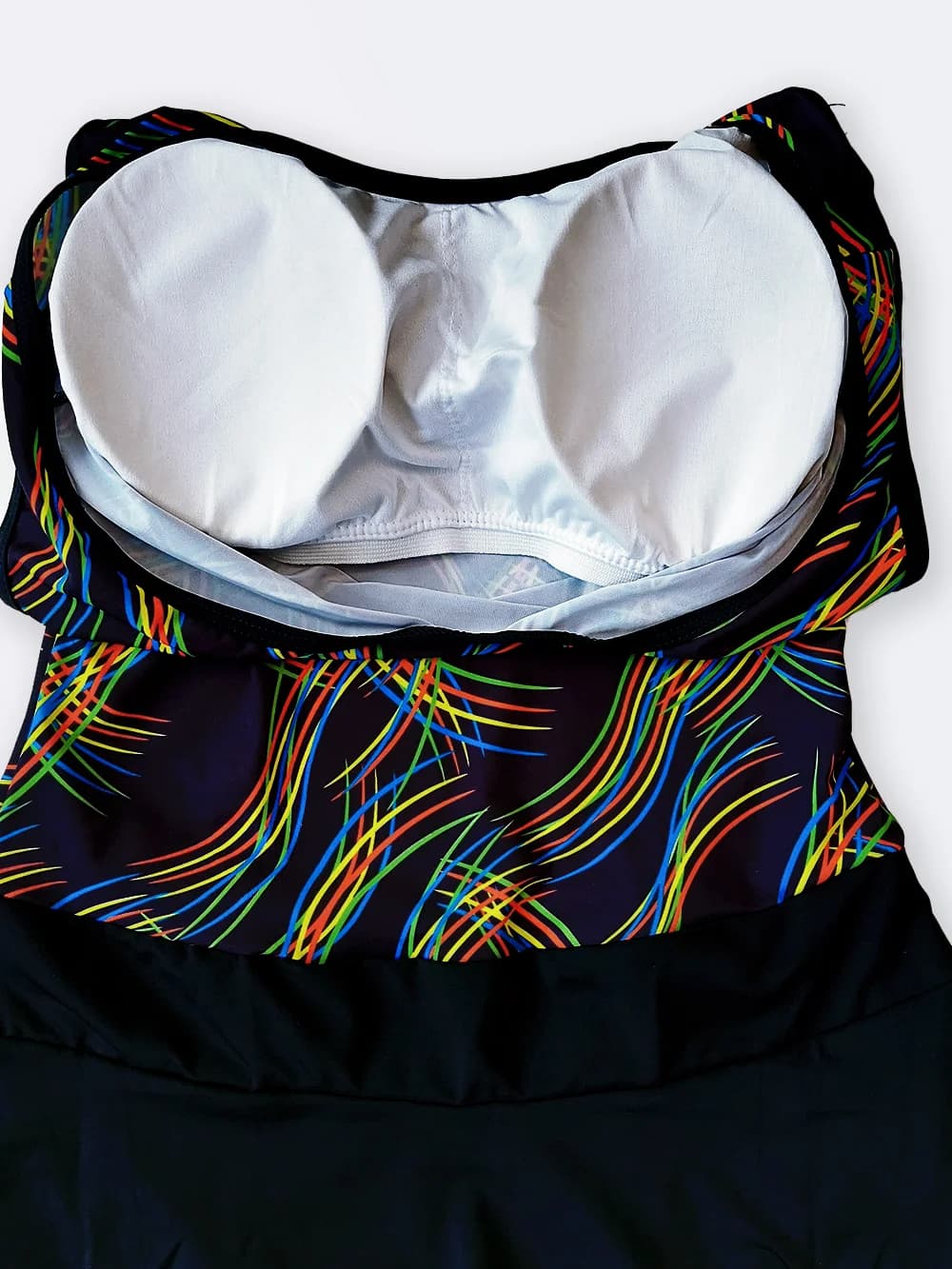 مایو دامن دار زنانه مدل جدید دارای کاپ برند اسپیدو ( Speedo ) مشکی رنگ — تصویر ۵