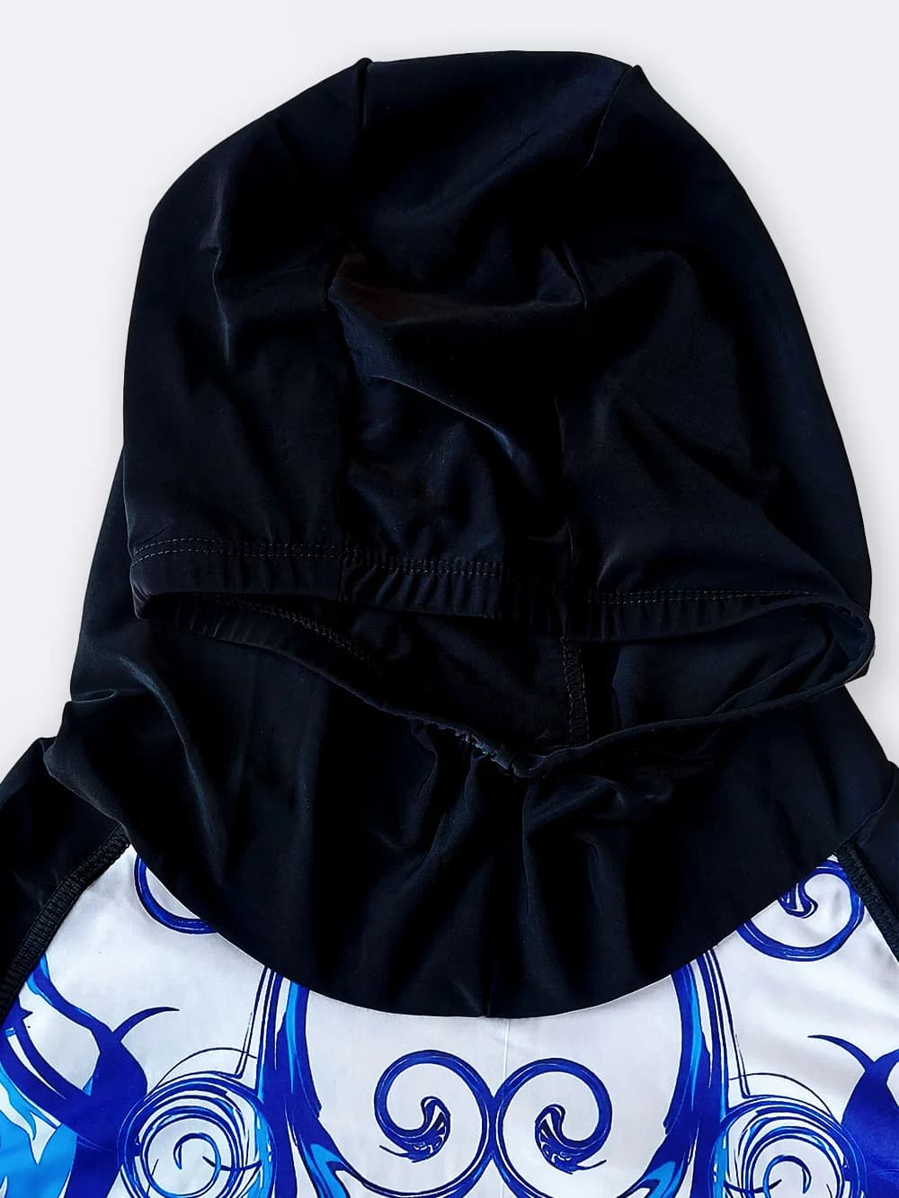 مایو زنانه اسلامی پوشیده باحجاب برند اسپیدو ( Speedo ) مشکی و آبی رنگ — تصویر ۵