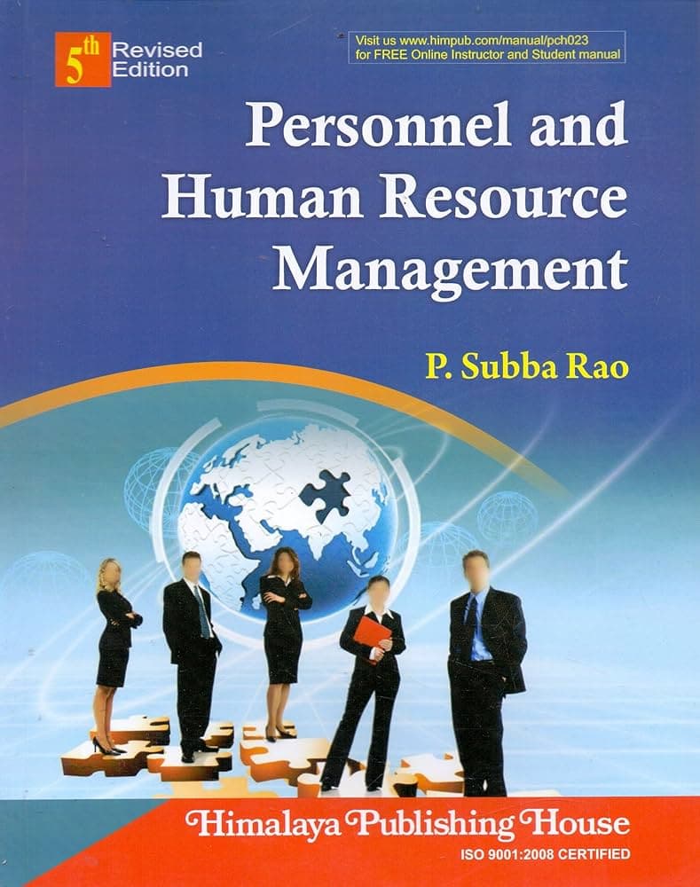 کتاب Personal and Human Resource Management (مدیریت پرسنل و منابع انسانی) نسخه انگلیسی PDF | پی. سوبا رائو