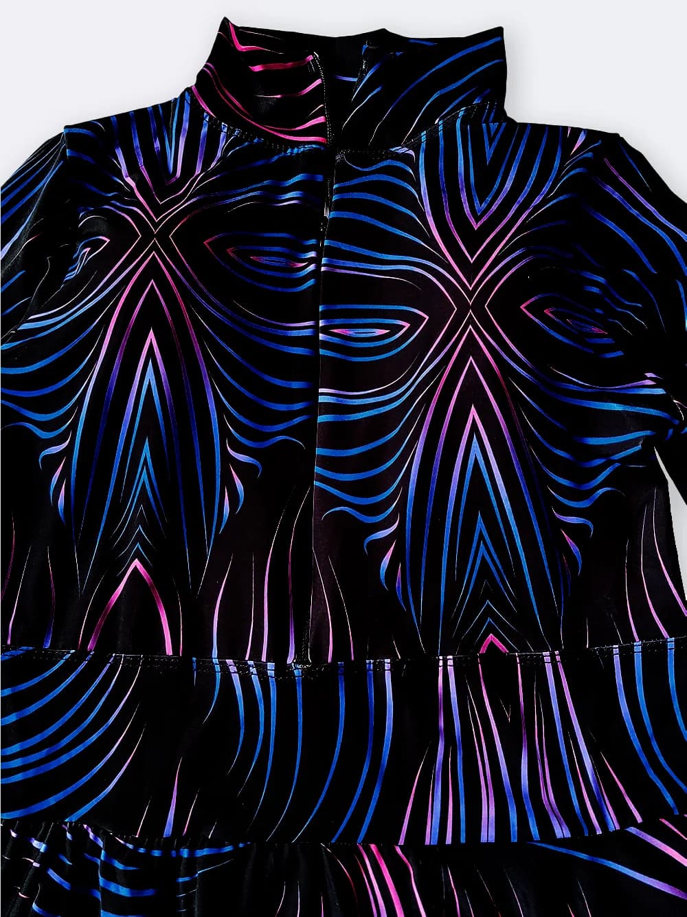 مایو نیمه پوشیده اسلامی زنانه دامن دار اسپیدو ( Speedo ) کاپ دار مشکی — تصویر ۳