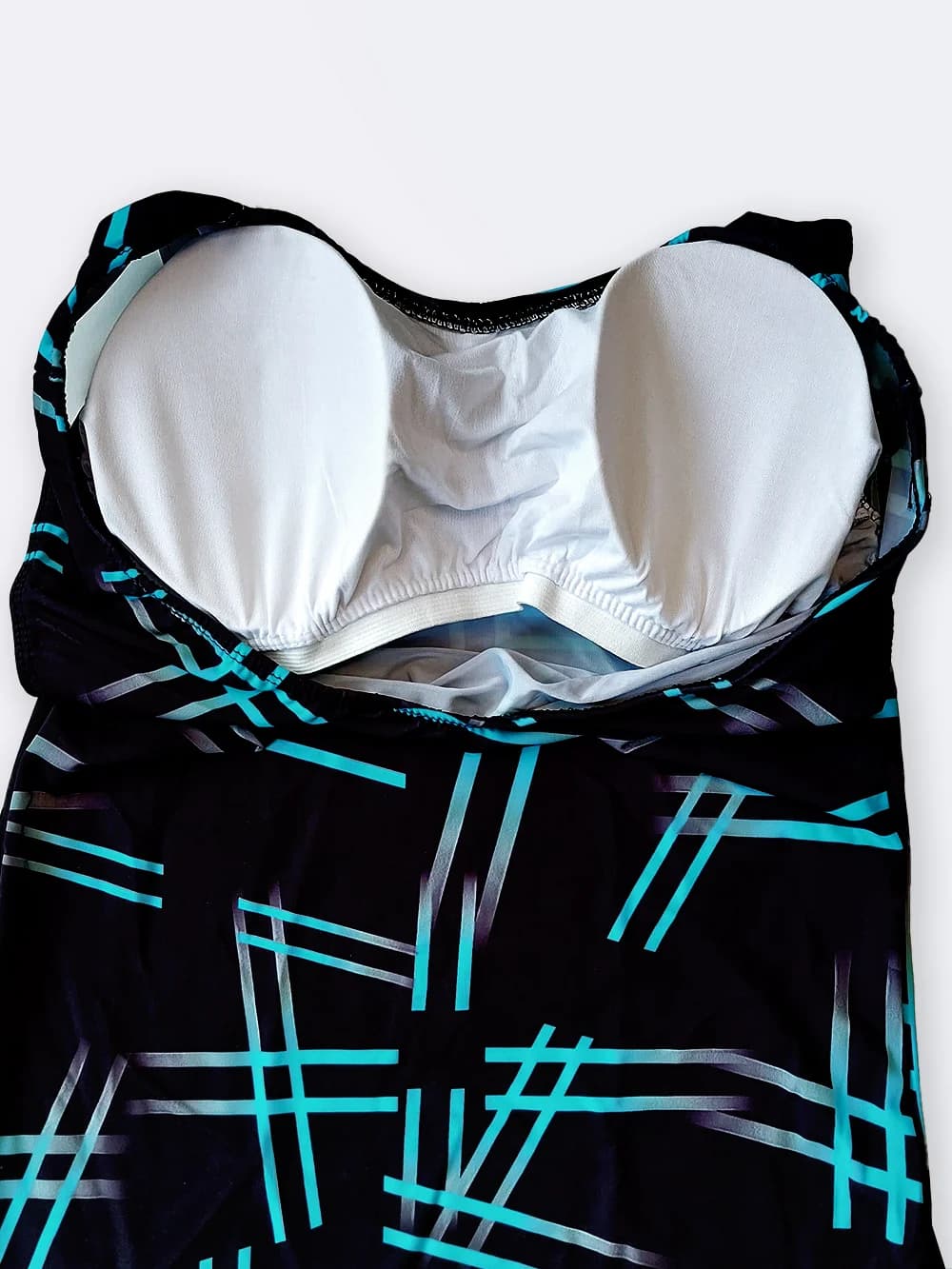 مایو زنانه پادار بلند برای استخر کاپ دار اسفنجی اسپیدو ( Speedo ) مشکی رنگ — تصویر ۵