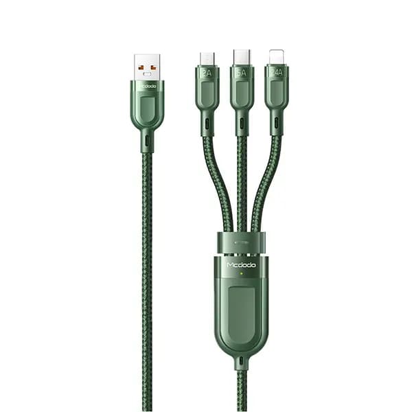 کابل تبدیل USB به USB-C /لایتنینگ /MicroUSB مک دودو مدل CA-8790 طول 1.2 متر