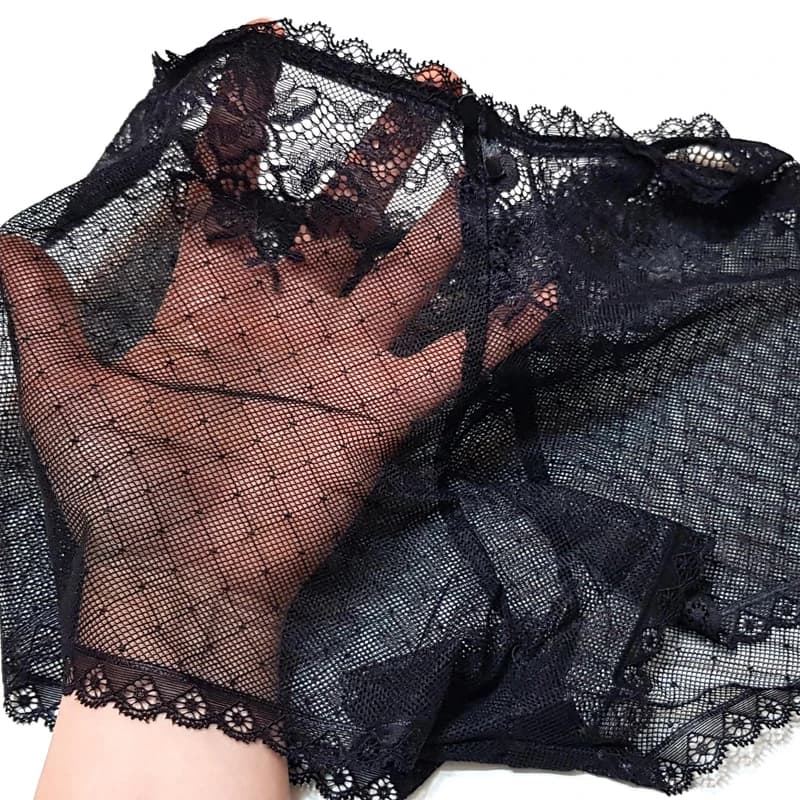 شورت زنانه ماییلدا مدل گیپوری نیم پا کد 4688-1 — تصویر ۲