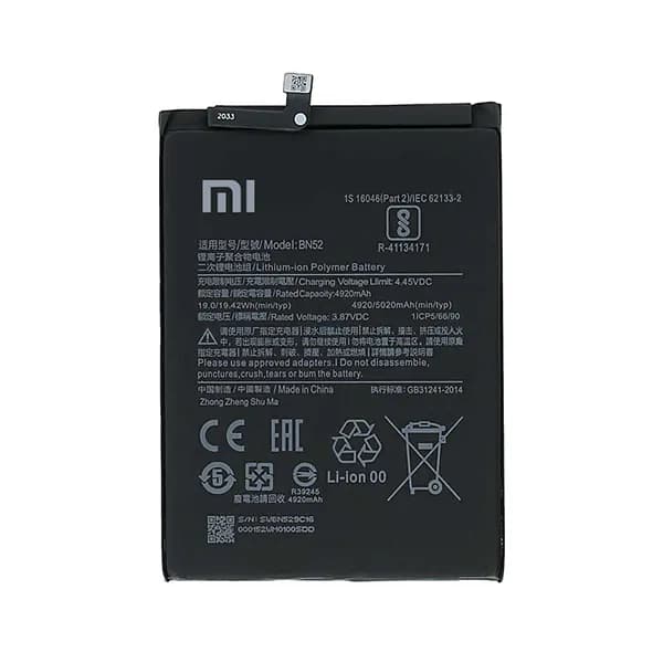 باتری اورجینال گوشی شیائومی Redmi Note 9 pro مدل BN52