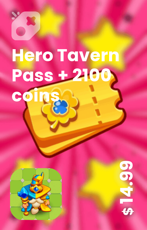 Hero Tavern Pass + 2100 coins