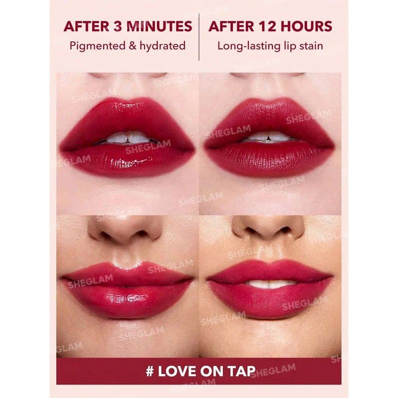 تینت لب شیگلم SHEGLAM مدل Take A Hint رنگ LOVE ON TAP — تصویر ۲