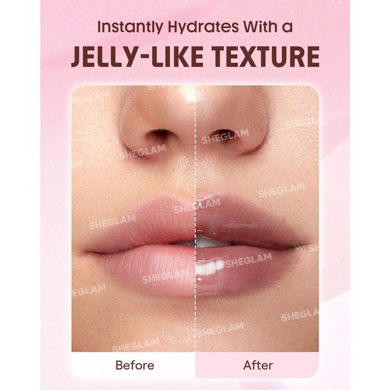 روغن لب رنگی شیگلم SHEGLAM مدل Jelly Wow Tinted Lip Oil رنگ Hot Shot — تصویر ۴