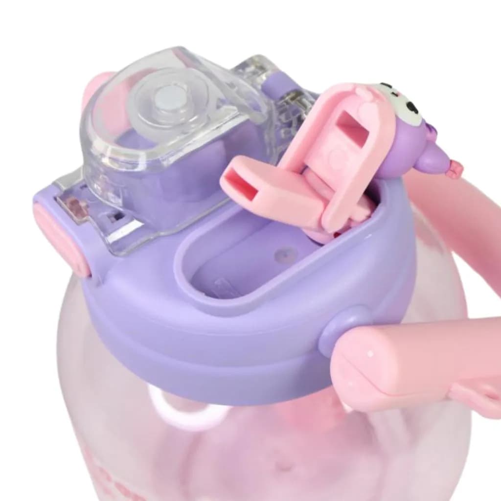 قمقمه دوحالته فانتزی طرح کرومی مدل دسته دار گنجایش 850ml کد m299 — تصویر ۳