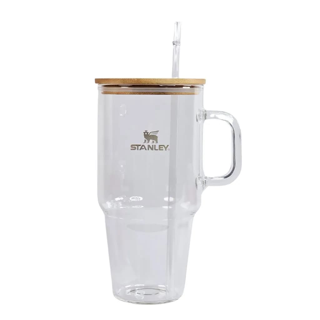 تامبلر طرح استنلی پیرکس درب بامبو گنجایش 32oz کد m322