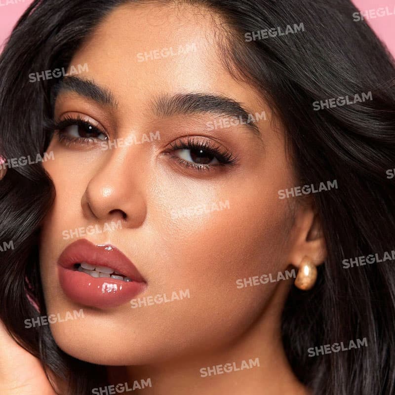 خط لب و لیپ گلاس دوطرفه شیگلم SHEGLAM رنگ JUDGEY MUCH — تصویر ۲