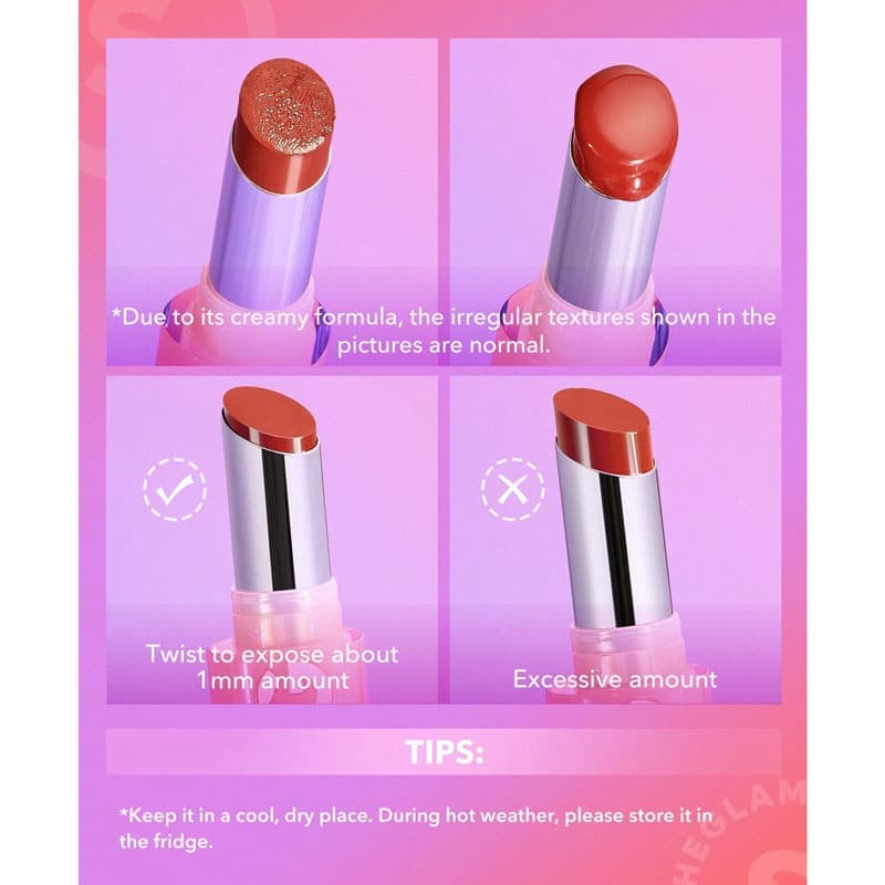 رژلب جامد شاین شیگلم SHEGLAM مدل Mirror Kiss رنگ Periodt — تصویر ۵