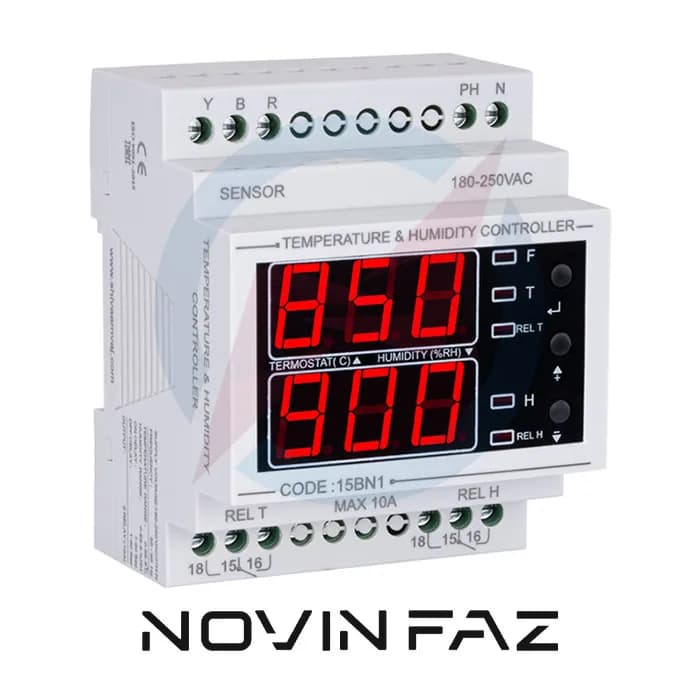 کنترل کننده دما و رطوبت شیوا امواجTHBN-100