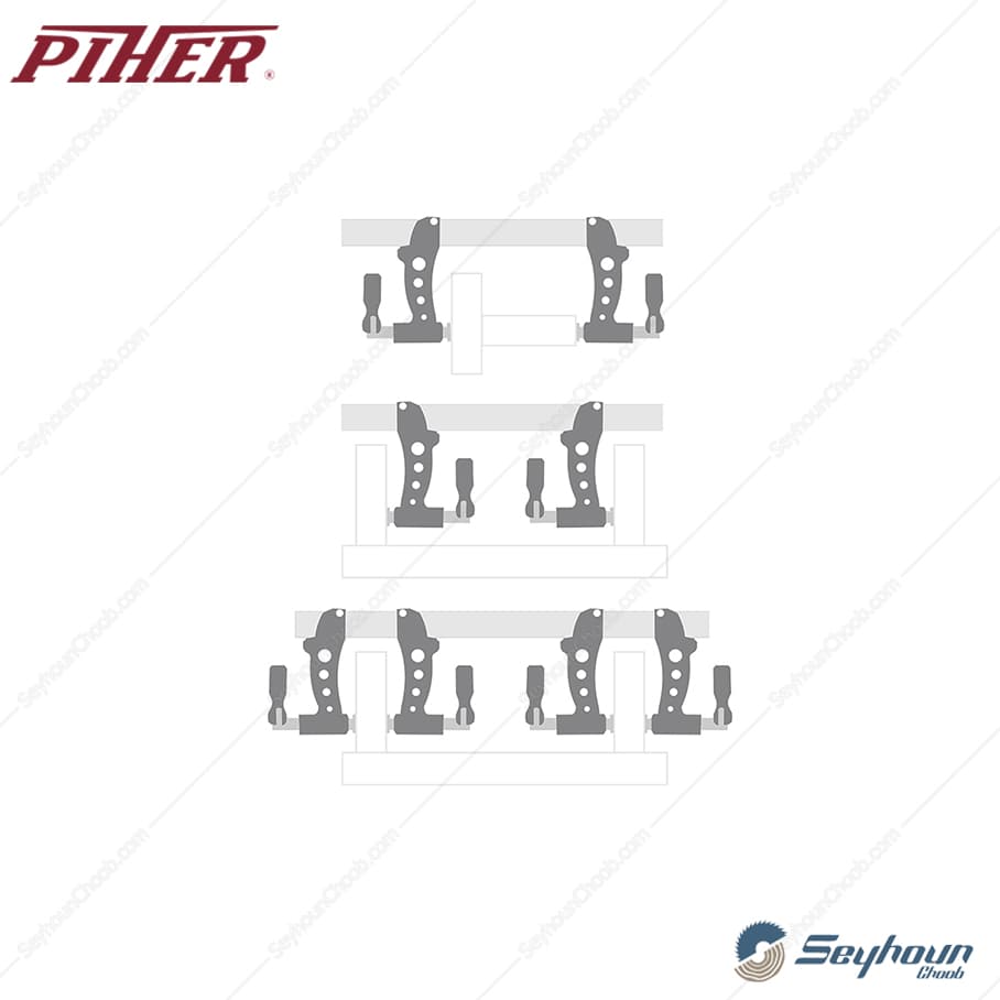 پیچ دستی 60×12 سانتی متر پیهر مدل PIHER 60506 — تصویر ۳