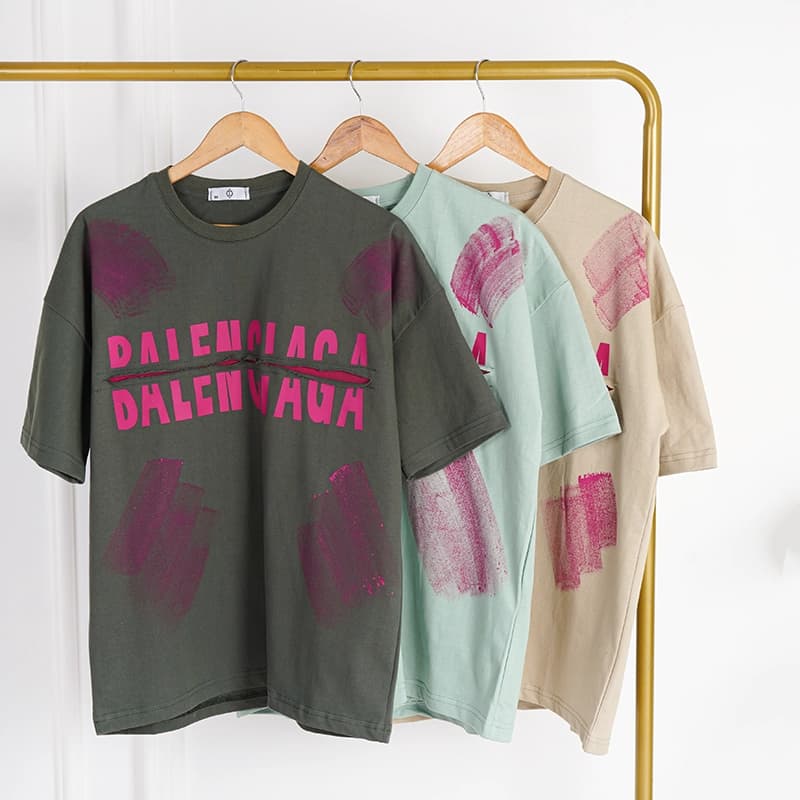 تیشرت مردانه باکسی لانگ لش طرح BALENCIAGA برند ماکان — تصویر ۲
