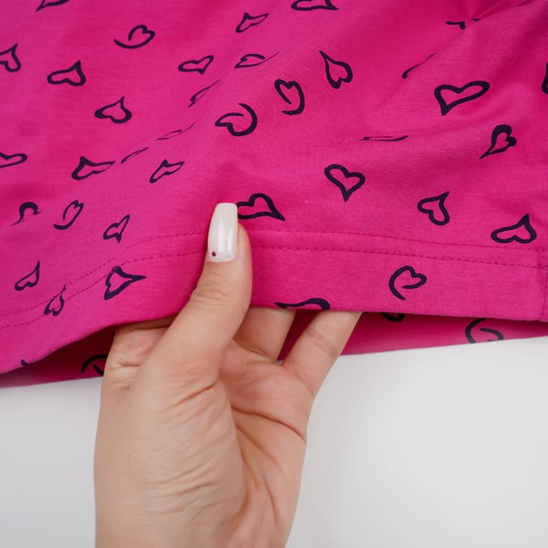 شورتک زنانه نخ و پنبه طرح قلب درشت برند براگور — تصویر ۲