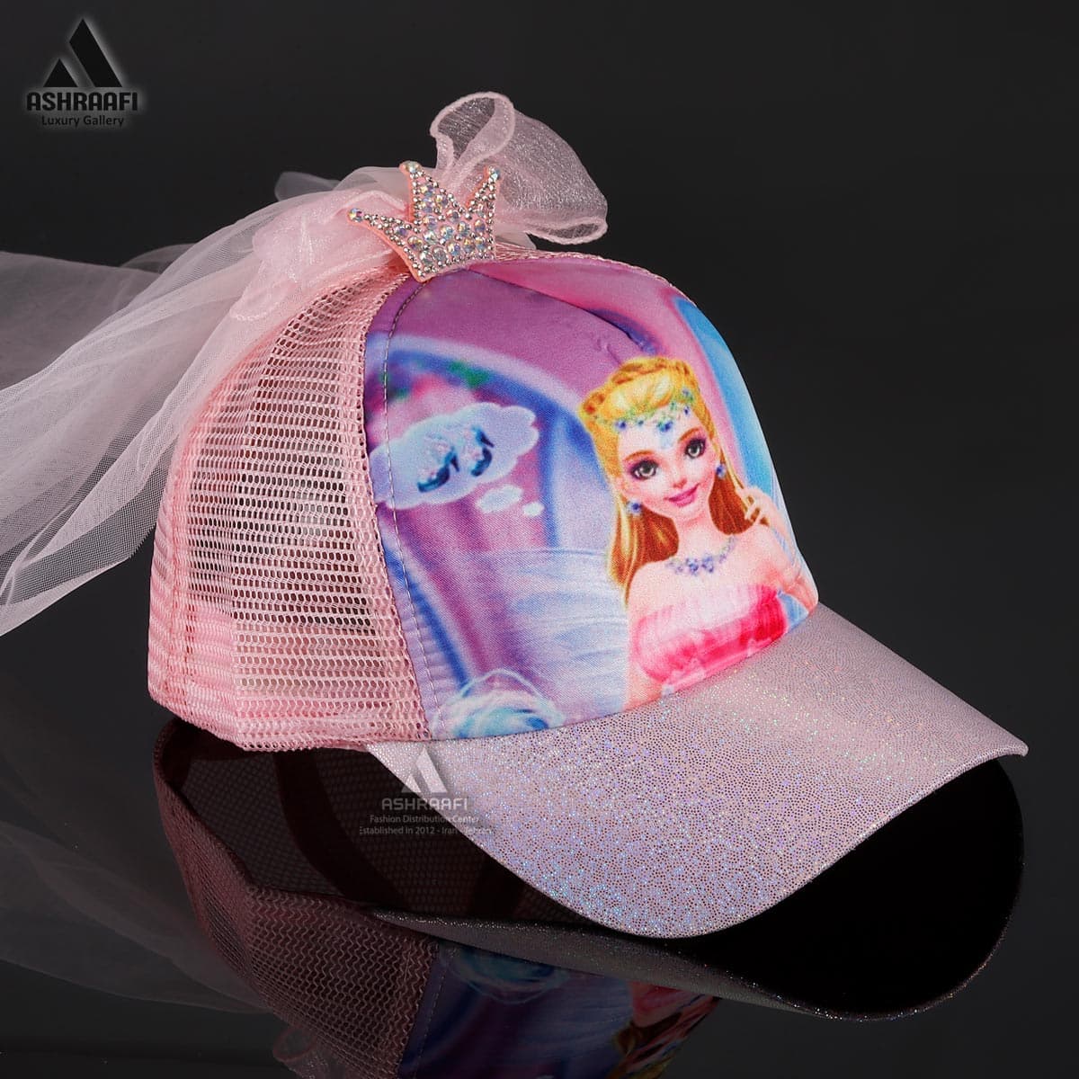 کلاه دخترانه تور دار Baseball Cap HA104 — تصویر ۳