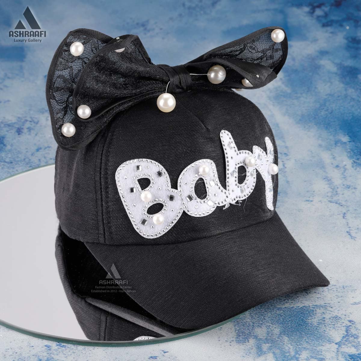 کلاه دخترانه پاپیونی Baseball Cap HA91 — تصویر ۲