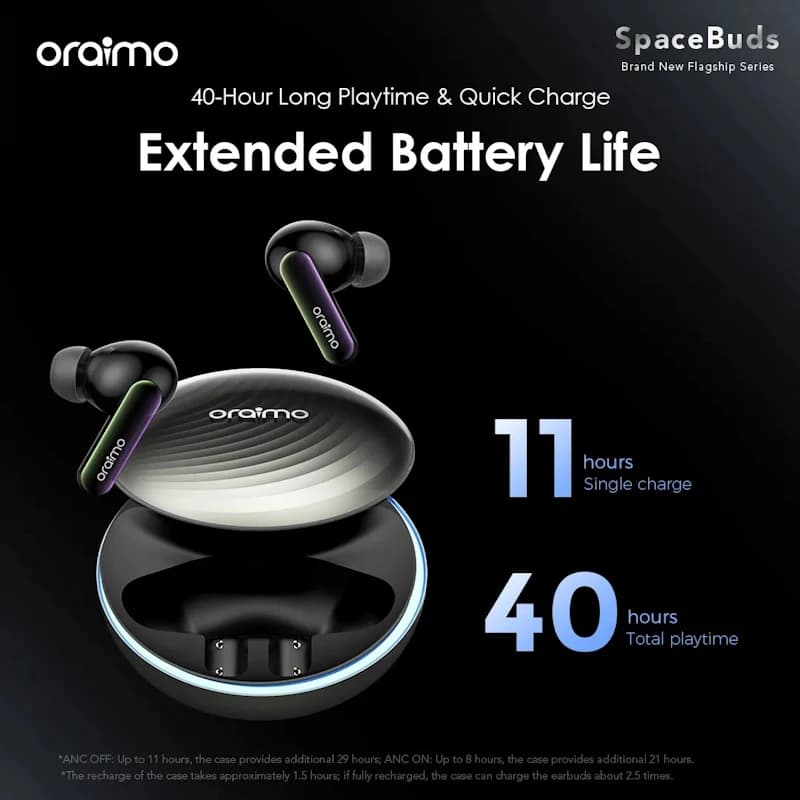 هندزفری بلوتوثی اورایمو مدل Oraimo Spacebuds — تصویر ۸