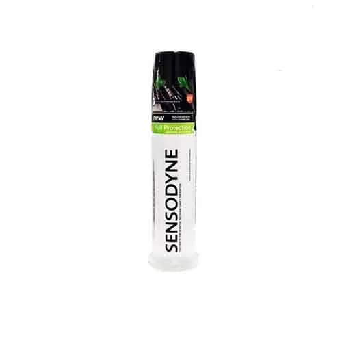 خمیردندان پمپی سنسوداین مدل Full Protection Charcoal | حجم 100ml