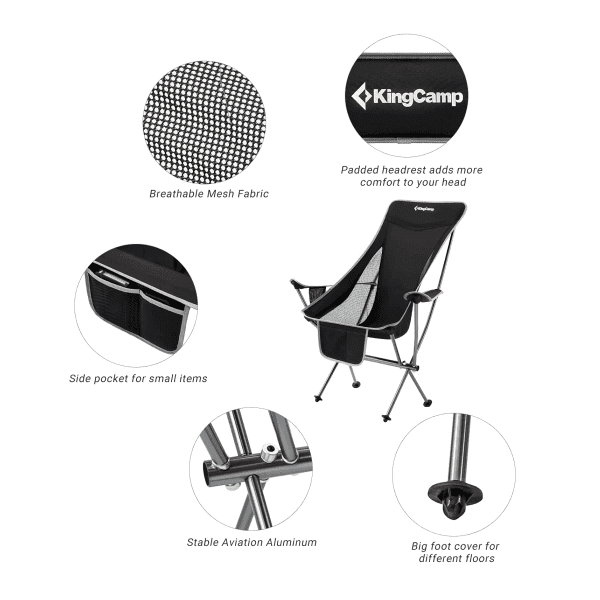 صندلی کمپینگ کینگ کمپ مدل Ultralight KC2015 — تصویر ۳