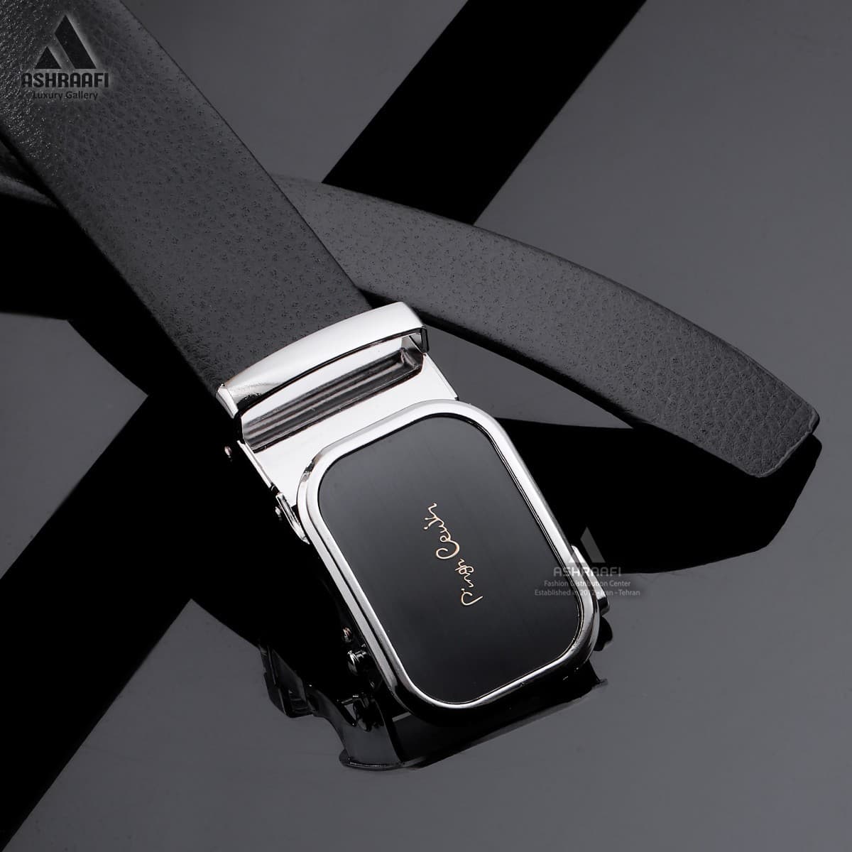کمربند مردانه چرم Pierre Cardin Leather Ratchet Belt BL32 — تصویر ۲