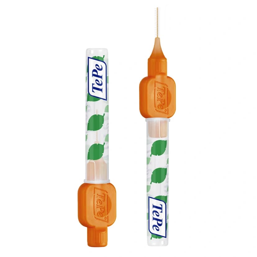 مسواک بین دندانی تپه (TePe) مدل Original سایز 1 (رنگ نارنجی) – بسته 6 عددی — تصویر ۶