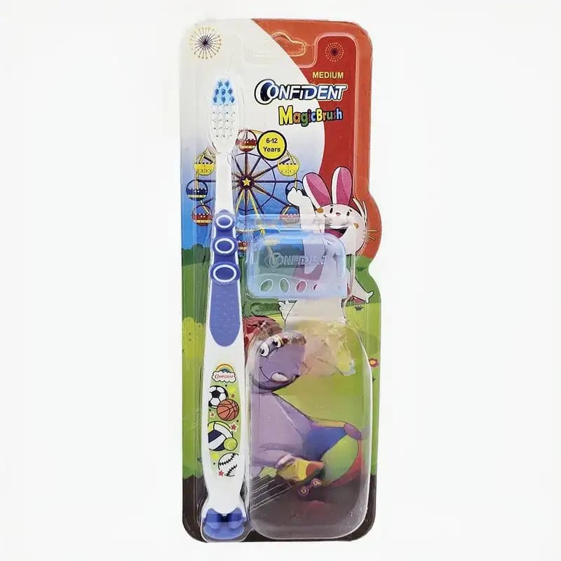 مسواک کودک کانفیدنت مدل Magic Brush Gift (مجیک براش) با برس متوسط همراه با جایزه — تصویر ۶
