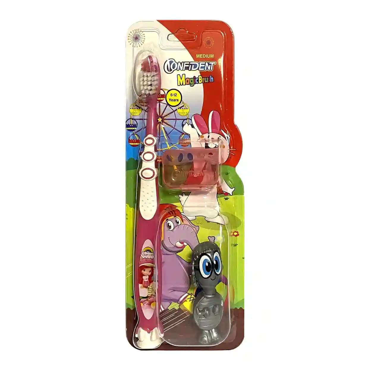 مسواک کودک کانفیدنت مدل Magic Brush Gift (مجیک براش) با برس متوسط همراه با جایزه — تصویر ۵