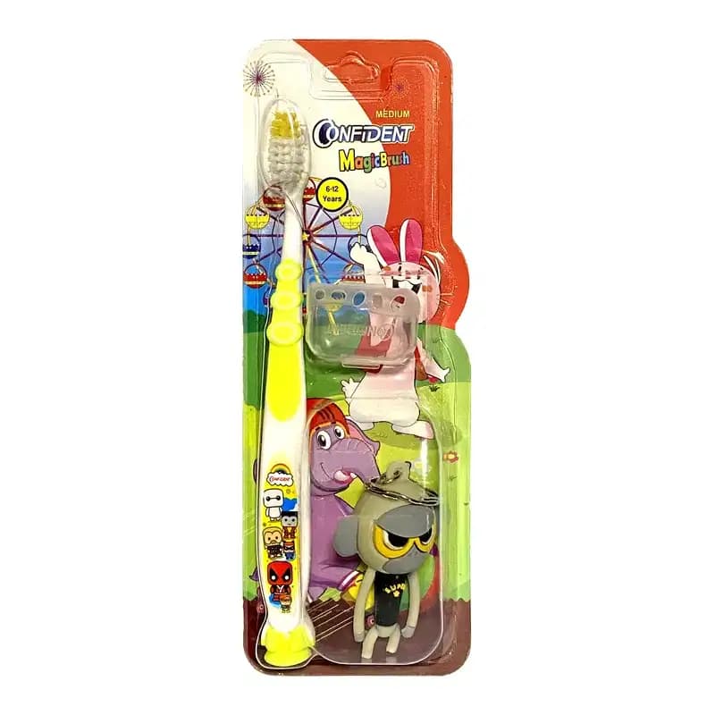 مسواک کودک کانفیدنت مدل Magic Brush Gift (مجیک براش) با برس متوسط همراه با جایزه