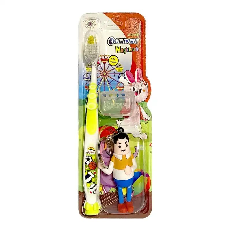 مسواک کودک کانفیدنت مدل Magic Brush Gift (مجیک براش) با برس متوسط همراه با جایزه — تصویر ۲