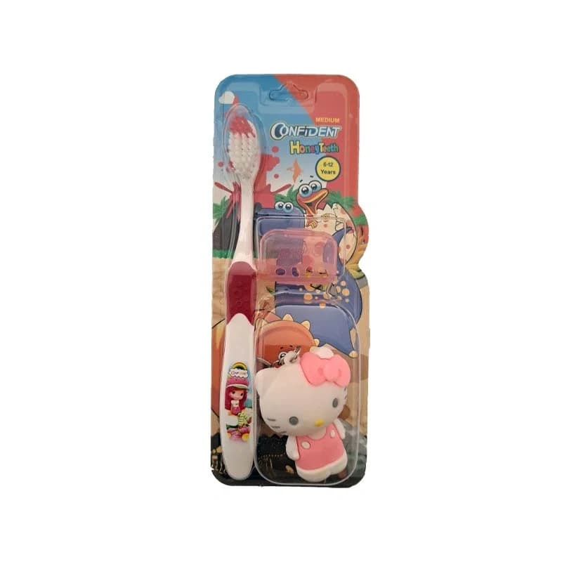 مسواک کودک کانفیدنت مدل Honey Teeth Gift با برس متوسط همراه با جایزه — تصویر ۶