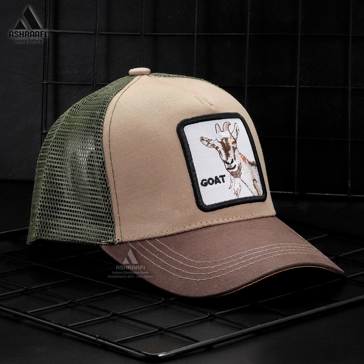 کلاه کپ گورین طرح بز Trucker Cap HA52 — تصویر ۲