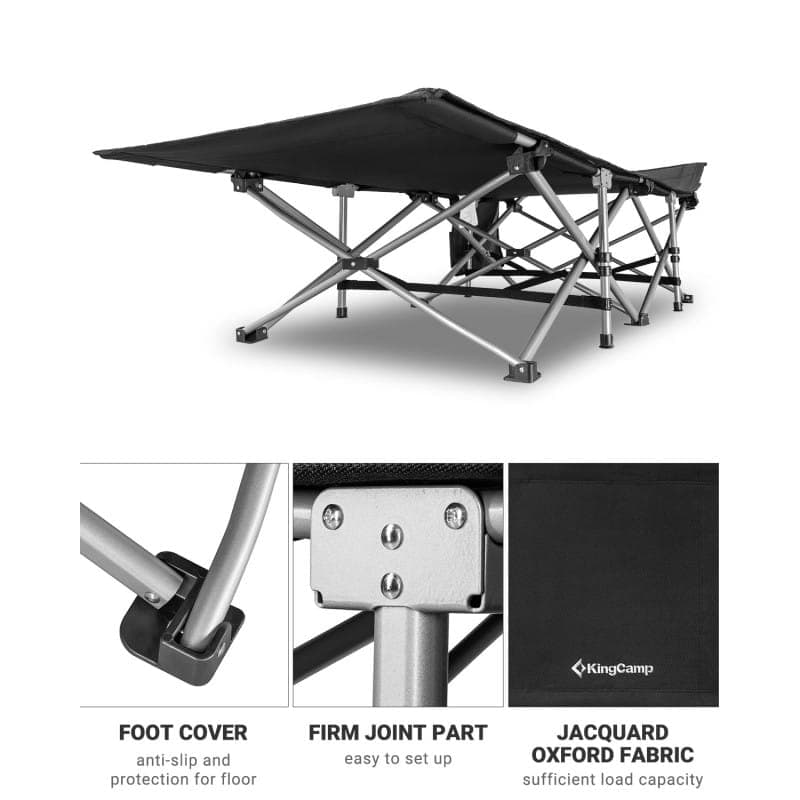 تخت تاشو سفری کینگ کمپ مدل Oversized Heavy Duty KC8009 — تصویر ۶