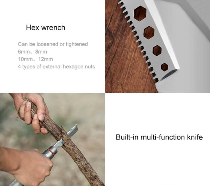 بیل کمپینگ نیچرهایک مدل Multifunctional Outdoor Shovel — تصویر ۸