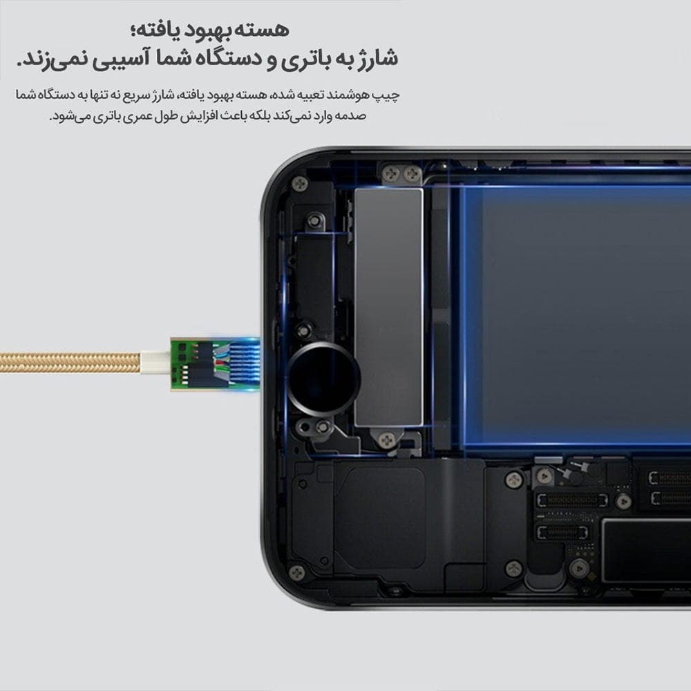 کابل تبدیل USB به USB-C / لایتنینگ روموس مدل CB21A طول 1.5 متر — تصویر ۶