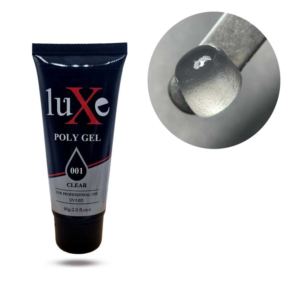 پلی ژل کاشت ناخن لوکسی کد Luxe Clear 01 — تصویر ۲