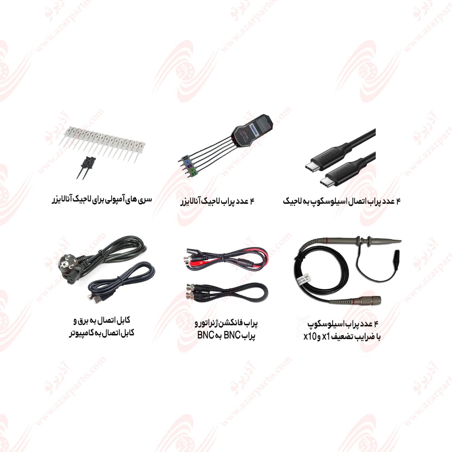 اسیلوسکوپ 100 مگاهرتز 2 کاناله Hantek MPO6102D همراه با لاجیک و فانکشن — تصویر ۴