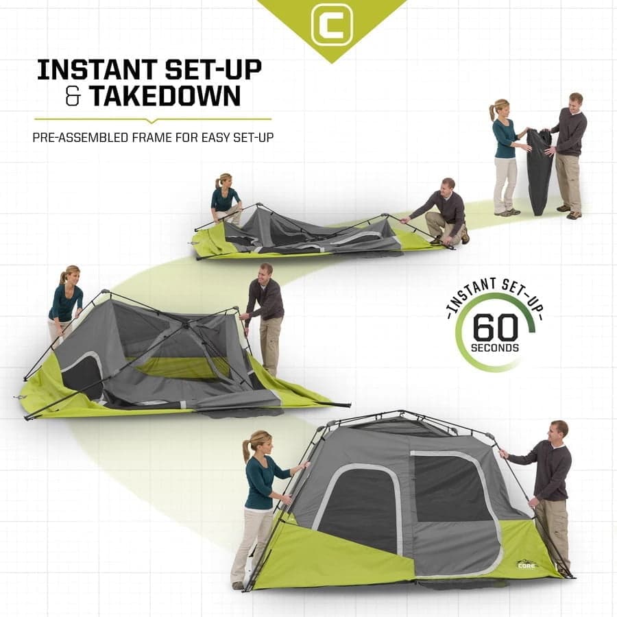 چادر اتوماتیک 6 نفره Core مدل Instant Cabin — تصویر ۵